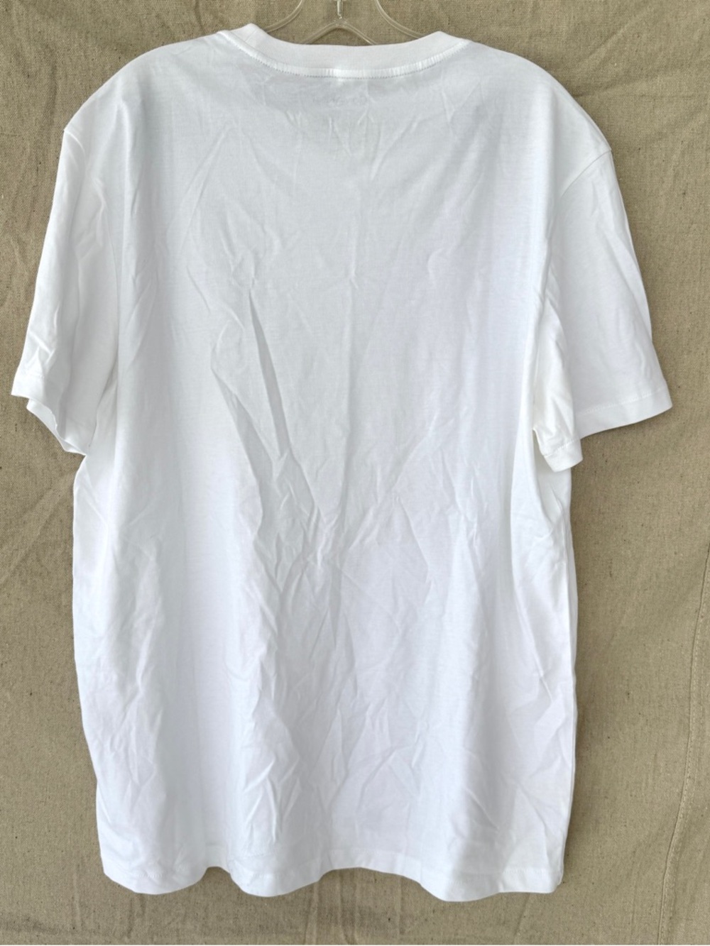 Calvin Klein Liquid Touch Classic Fit White Crewneck Short Sleeve T-Shirt Size L - Picture 4 of 5